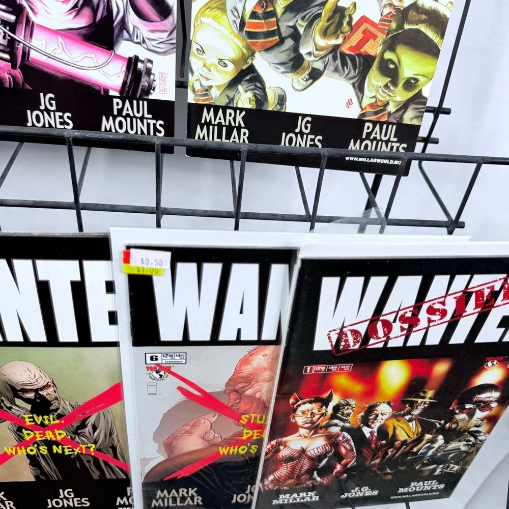 Wanted 1 Death Row Edition, 2-6 & Dossier lot Mark Millar JG Jones Top Cow